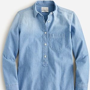 J.Crew Classic Fit Chambray Popover